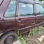 1 VEÍCULO MARCA/MODELO FIAT/UNO MILLE FIRE, PLACA HRU6E93, PLACA ANTERIOR HRU6493, FABRICAÇÃO/MODELO 2001/2002, CHASSI 9BD15822524285626, 4 PORTAS, EM MAL ESTADO DE CONSERVAÇÃO, AVALIADO EM R$ 7.000,00