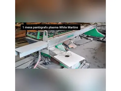 1 Pantógrafo Plasma 3000 HD White Martins. Faltam CNC e tocha