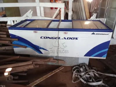 LOTE 028 - Freezer ilha 537L Ice Clean, Patrimônio 6479. Avaliação R$ 150,00.